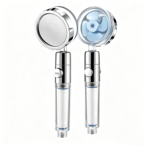 Ensemble de douche moderne avec logo personnalisé, système de pomme de douche filtrée haute <span class=keywords><strong>pression</strong></span> et ventilateur <span class=keywords><strong>turbo</strong></span> pour <span class=keywords><strong>robinet</strong></span> de baignoire - Product Image 1