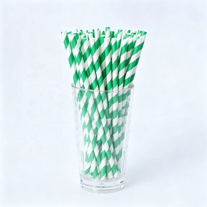 Pajitas de Papel Biodegradables Ecológicas de Lujo <span class=keywords><strong>Tembo</strong></span> con Rayas Pastel, Desechables, para Cócteles, Campamentos y Fiestas, Precio de Fábrica - Product Image 5