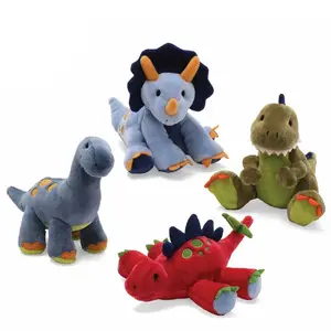 Unisex Stuffed Dino Dinossauros Ponderada Pelúcia Soft Toy com Algodão PP Enchimento