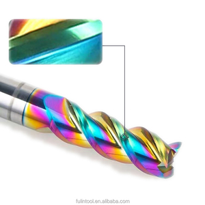 Hrc55 cacbua vuông cuối nhà máy 3 sáo 35 Xoắn xử lý tốc độ cao tùy chỉnh ODM OEM hỗ trợ tùy chọn đầy màu sắc - Product Image 4