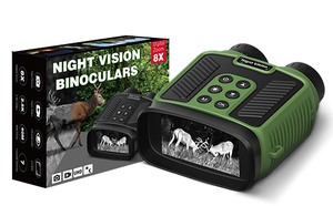 Lunettes de <span class=keywords><strong>vision</strong></span> nocturne à grossissement 10x avec enregistrement vidéo 4K, <span class=keywords><strong>vision</strong></span> infrarouge jour/nuit, portée 200-300 m - Product Image 2