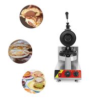 Machine à gaufres à crème glacée électrique 110V Commercial Ufo Burger Grill Gelato Panini Press Making Machines Burger Commercial Snacks