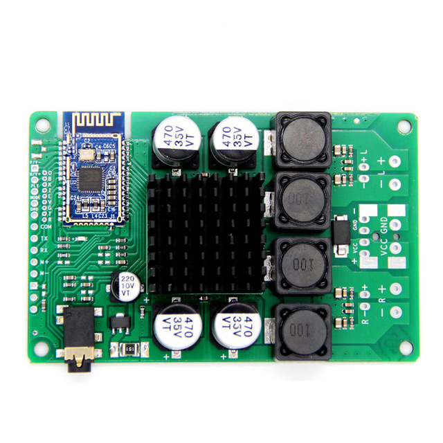 Bluetooth 5.0 Power Amplifier Board TWS 2x100W Audio Input Bluetooth Power Amplifier Board