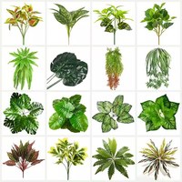 Accesorios para Paredes de Plantas Artificiales, Adornos de Pared de Hierba Estilo Persa, Estilo de Lujo Ligero, Material Plástico, Decoración Verde para Interiores