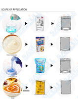 Remplisseuse automatique doypack, appareil de remplissage de liquide, pour emballer les sauces et les poches préfabriquées, ml