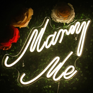 Marry <span class=keywords><strong>Me</strong></span>-letrero LED personalizado, iluminación de neón, propuesta de matrimonio, fiesta, casa, Arcade, apartamento, boda, arte, artículos de decoración de pared - Product Image 1