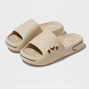 Pantuflas de Interior Ecológicas Estilo Coreano, Suela de PVC, Entresuela de Microfibra, Parte Superior de Tela Elástica, Ligeras, Antiolor - Product Image 2