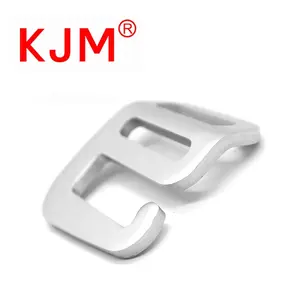 KJM Ransel Aksesori Anyaman Aluminium 20Mm 25Mm, Kait G Logam Melengkung Datar Aluminium