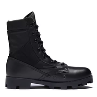 YUEMAI Bottes tactiques noires pour hommes en cuir et tige Oxford de haute qualité, personnalisables, en promotion