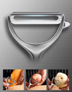 Éplucheur de fruits manuel en acier inoxydable Syh360 de qualité supérieure, coupe-légumes et fruits, outil portatif pour pommes de terre, vente en gros - Product Image 4