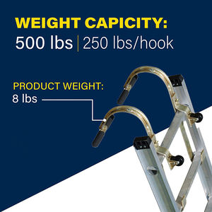 Poignée en caoutchouc antidérapante JH-Mech, adaptée à l'escalade des toits raides, crochet d'échelle de toit en métal robuste - Product Image 4