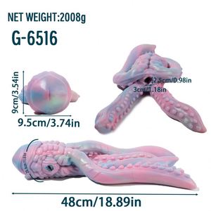 Fantasy Animal Male Handheld <b>Masturbator</b> - Deep Sea Octopus Series Intense Enveloping Sensation for Thrilling Stimulation - Product Image 6