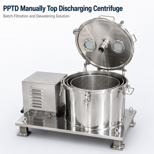 <span class=keywords><strong>Centrifugeuse</strong></span> <span class=keywords><strong>à</strong></span> décharge par le haut PPTD, <span class=keywords><strong>centrifugeuse</strong></span> <span class=keywords><strong>à</strong></span> plateau plat pour la filtration et la déshydratation des cristaux - Product Image 3
