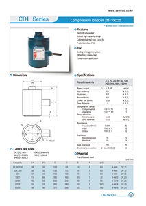 Celdas de Carga Serie CD1 de Korea Semico: Diseño Robusto para Mediciones Precisas de Compresión 30t - Product Image 3