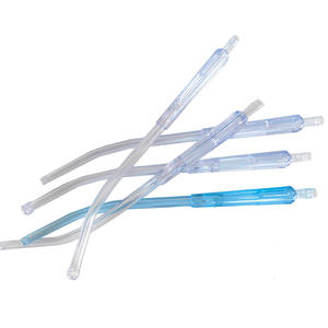 ท่อดูดแบบใช้แล้วทิ้งชนิดข้ามพรมแดน Mk09 220 หัวแบนพร้อมช่องระบายอากาศ อุปกรณ์ดูดสุญญากาศแบบแมนนวลปลอดเชื้อ ท่อเชื่อมต่อ - Product Image 2