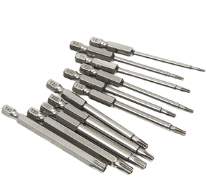 Magnetic T6-T40 50mm Steel Impact Ph2 Torx <b>Set</b> Security Tamper Proof <b>Screwdriver</b> Drill <b>Bit</b> OEM - Product Image 1