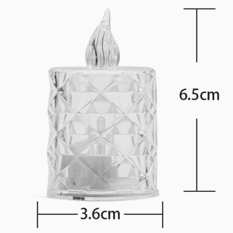 Rose Transparent Small Candle (Medium Size)