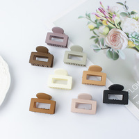 Petite couleur gelée creux rectangle mâchoire pinces à cheveux belle pince à cheveux accessoires de cheveux de haute qualité pour les filles