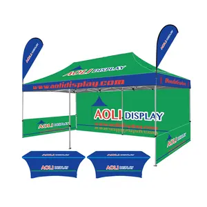 Custom Service Outdoor Waterproof 3x3 Folding Tent Gazebo 10x10ft Pop Up Canvas Tent Trade Show Tent
