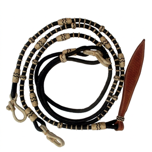 Rênes d'équitation confortables, fabriquées à la main, personnalisées, en cuir brut naturel, avec harnais DD, pour chevaux de sport, directement de l'usine. - Product Image 1