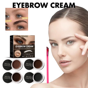 Crema Natural de Secado Rápido y Suave, Crema Potenciadora de Cejas a Prueba de Manchas, Resistente al Sudor, Gel de Pomada para Cejas con Cepillo - Product Image 5
