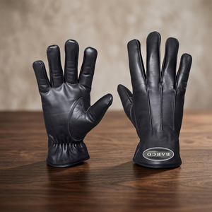 Custom High Quality Men <b>Women</b> Leather Touchscreen Breathable Eco-Friendly Cold Weather <b>Gloves</b> Heavy Duty Winter Cashmere Lining - Product Image 1