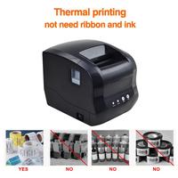 Xprinter XP-365B Printer termal 80mm, Printer dengan perekat harga Printer