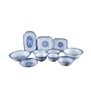 OEM ODM Accepted Blue And White Porcelain Kitchenware Ceramic Dinnerware
