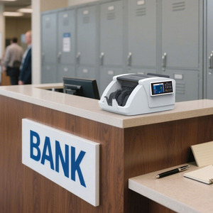 Compteur <span class=keywords><strong>de</strong></span> billets <span class=keywords><strong>de</strong></span> <span class=keywords><strong>banque</strong></span> <span class=keywords><strong>à</strong></span> chargement arrière <span class=keywords><strong>à</strong></span> double CIS, haute vitesse <span class=keywords><strong>de</strong></span> comptage, détection <span class=keywords><strong>de</strong></span> billets USD, qualité bancaire, écran tactile couleur TFT 3,5 pouces - Product Image 1