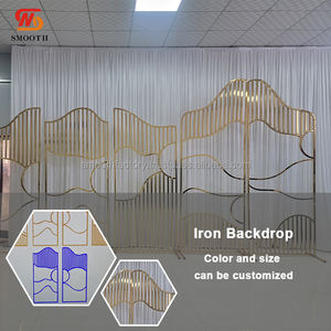 Customized Detachable <b>Gold</b> Wedding Metal Arch Modern Style SMOOTH Iron Backdrop for Events and <b>Parties</b> New Arrival <b>Decorations</b> - Product Image 4