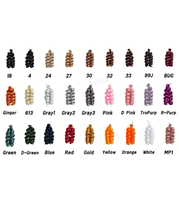Extensions de cheveux synthétiques tressées au crochet, boucles françaises et italiennes, 12 pouces, 150g, fibre haute température, couleur gingembre, vente en gros