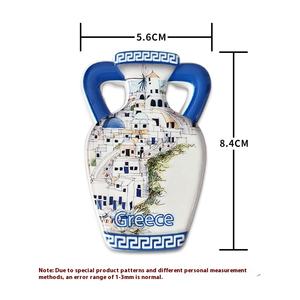 卸売ギリシャサントリーニ観光のお土産クリエイティブ樹脂磁気ステッカーと冷蔵庫マグネット装飾ギフト - Product Image 3