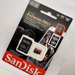 การ์ดเก็บข้อมูล SanDisk Extreme Pro ของแท้ใหม่เอี่ยม ขนาด 128GB, 256GB, 64GB, 512GB ความเร็วสูงสุด 200M/S C10 A2 V30 U3 พร้อมอะแดปเตอร์ - Product Image 1