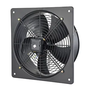best selling 300mm 180w industrial exhaust fan for feeding farm with square plate