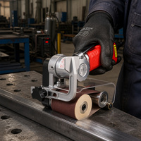 Ponceuse à bande pneumatique industrielle DIY 7000 tr/min, machine de ponçage professionnelle pour grands projets de finition de surfaces métalliques R-6026