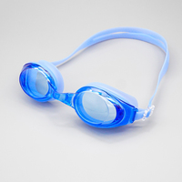 Lunettes de natation en silicone bleues pour hommes, anti-fuite, anti-buée, protection UV, pour adultes