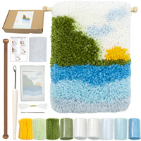 Charmkey couture artisanat décoration de la maison tapisserie bricolage ensemble Art loquet crochet tapis Kits pour tapis