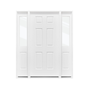 Pintu Fiberglass yang Terlihat Seperti Kayu Asli Desain Modern untuk Penggunaan Eksterior Bahan Komposit Tahan Lama & Bebas Busuk - Product Image 2