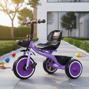Vélo bébé en acier en promotion, tricycle pour enfants de 2 à 4 ans, jouet à roulettes avec protection de sécurité pour enfants - Product Image 3