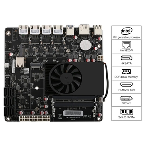 N2 Mini Pc Nas placa base In-tel Pentium N6005 procesador integrado de doble canal So-Dimm <span class=keywords><strong>Ddr4</strong></span> placa base ITX de bajo consumo - Product Image 2