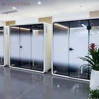 Bilik Konferensi Video Aluminium Modern - Pod Rapat Kedap Suara yang Modular dan Dapat Diperluas untuk Rumah Sakit, Gedung Kantor Luar Ruangan