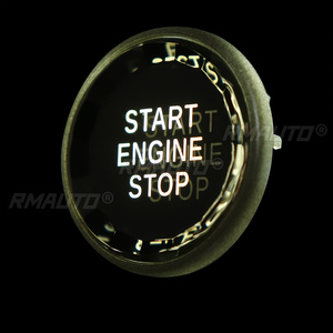 Cubierta de Botón de Encendido de Coche, Botón de Cristal para Jaguar con Botón de Arranque de un Toque en el Centro, Antiarañazos - Product Image 6
