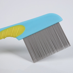 Le uova delle pulci delle licine delicate rimuovono la spazzola per il piccolo cane a denti fini per cucciolo di animale domestico pettine del ventre districante peli di gatto prodotto - Product Image 5