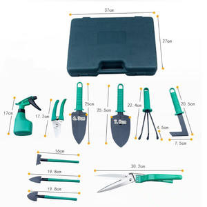 Hot Sales Multifunctional Affordable 10 Pcs Stainless Steel Heavy Duty Garden Tool <b>Set</b> With Carrying Case - Product Image 3