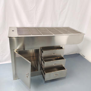 Mesa de Procedimientos Veterinarios para Mascotas, Mesa de Tratamiento de Acero Inoxidable Antioxidante para Exámenes, Inyecciones y Cuidado Médico de Mascotas - Product Image 4