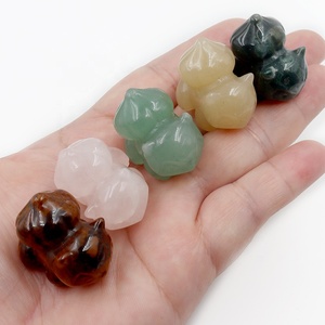 Natural Crystal Carving <strong>Pokemoned</strong> Bulbasaur Carved Crystal Carving Bulbasaur Stone Crafts for Home Decoration Gift - Product Image 4