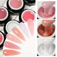 ICE NOVA 40 couleurs non toxique LED indolore Nude Builder Gel vernis longue durée pour les ongles de renforcement d'extension en gros
