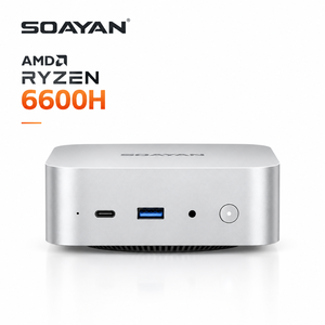 Mini PC AMD Ryzen 5 6600H, <span class=keywords><strong>12GB</strong></span>/16GB/24GB LPDDR5, SSD NVME, Computadora de Escritorio Empresarial, Radeon 660M para Diseño y Entretenimiento en el Hogar - Product Image 1