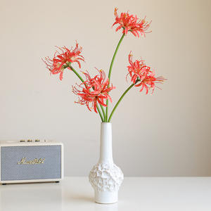 Fleurs artificielles de lys araignée individuelles, bulbes de Lycoris, lys araignée à longue tige, toucher réaliste pour la photographie, décoration de jardin à domicile - Product Image 2