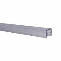 Perfil de Aluminio en Forma de U, Tira de Sellado de PVC para Vidrio de 5 mm, Combinado con Aluminio
